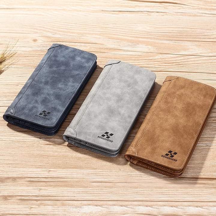 Mw012, Hengsheng Long Men's Wallet Retro Casual Brand Wallet Korean Version Clutch Large Capacity Matte Card Holder Europe and America