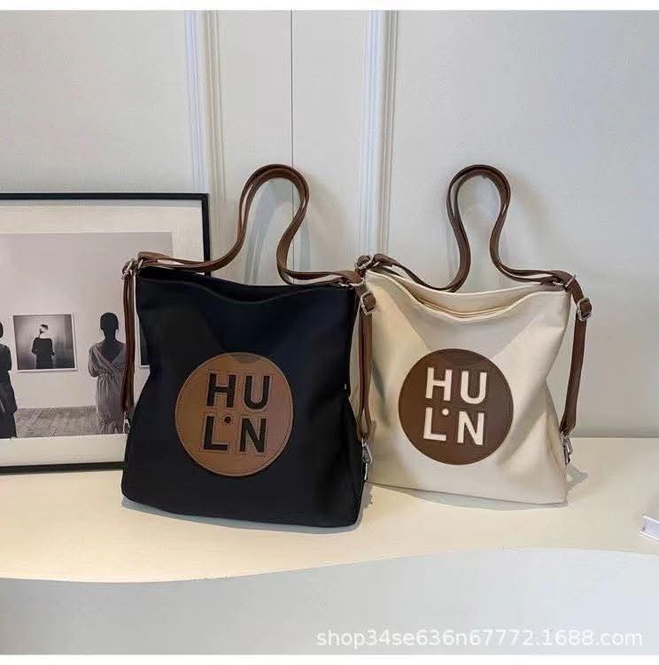M96, Canvas bag women's 2025 new large capacity multi-purpose backpack student class single shoulder tote bag single shoulder canvas