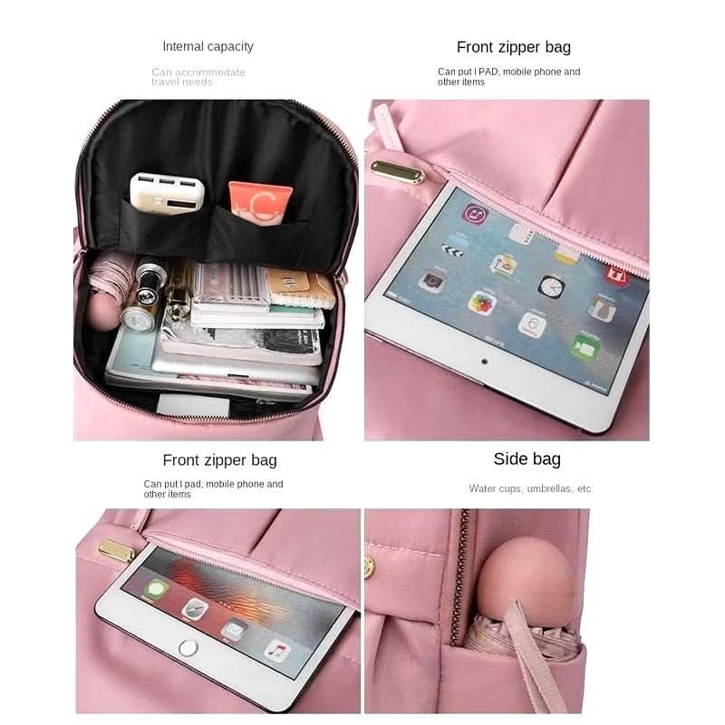 b055, Nylon Waterproof Women Backpack Fashion Design Laptop Backpacks Large Capacity School Bag for Girls