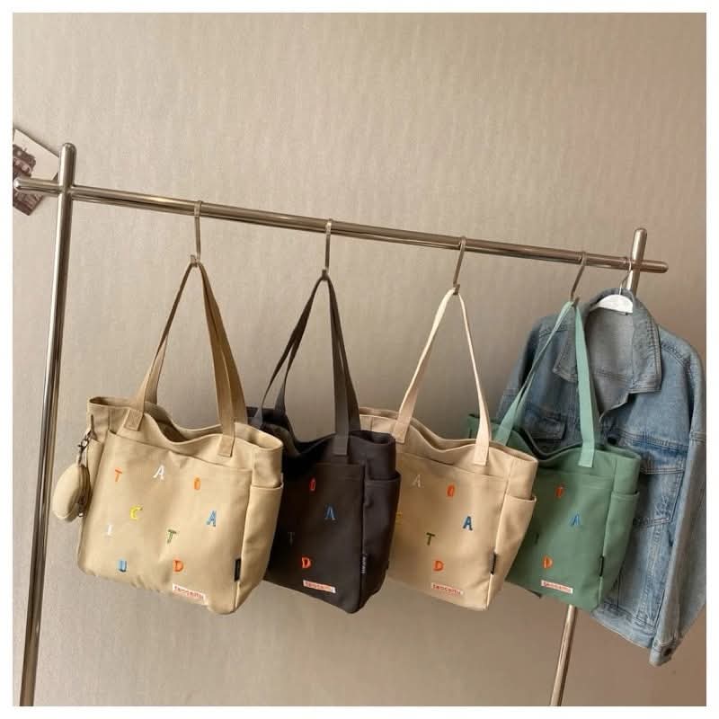 c023, Preferred comes with a small bag. large bag, canvas, thick fabric, cloth shoulder bag, handbag