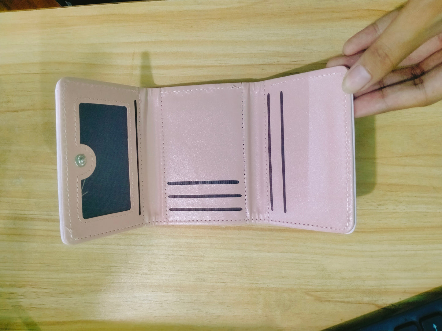 W092, Cheese Wallet Japanese Cute Card Holder Short Women's Coin Purse Three-fold Small Fresh Embroidery Texture Forest Original