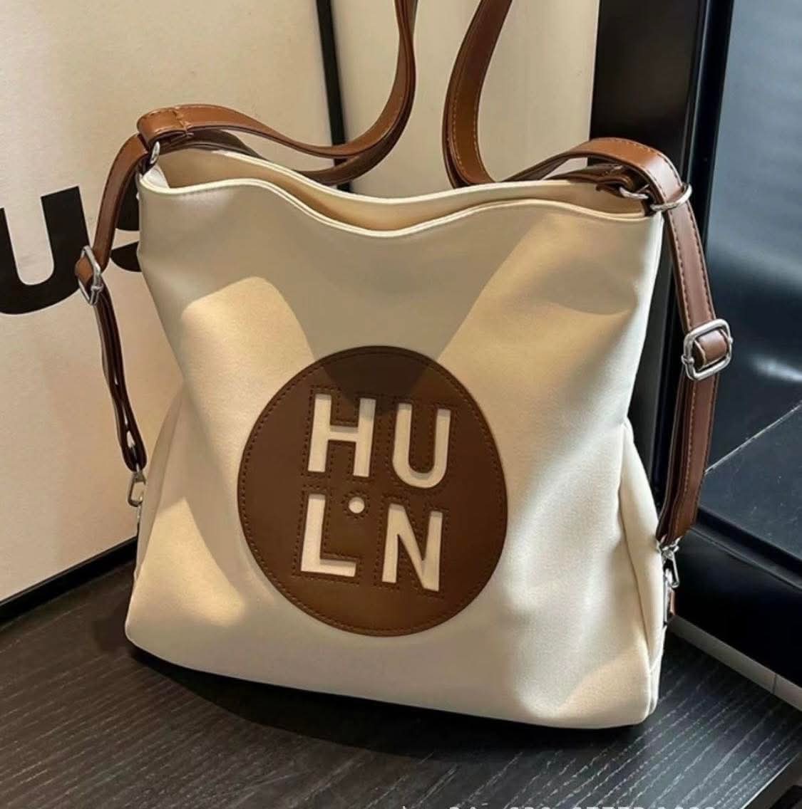 M96, Canvas bag women's 2025 new large capacity multi-purpose backpack student class single shoulder tote bag single shoulder canvas