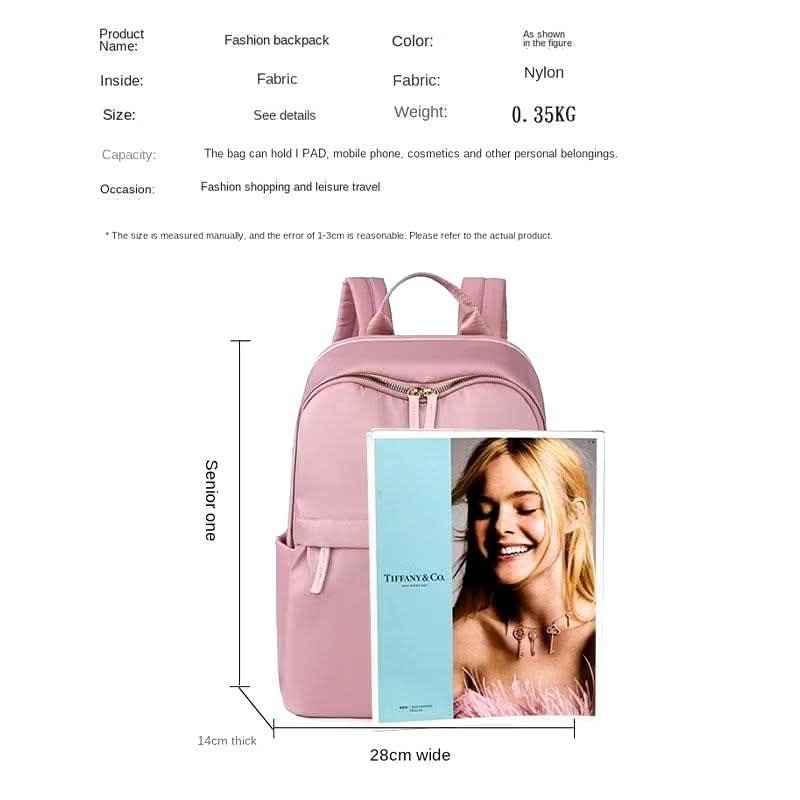 b055, Nylon Waterproof Women Backpack Fashion Design Laptop Backpacks Large Capacity School Bag for Girls