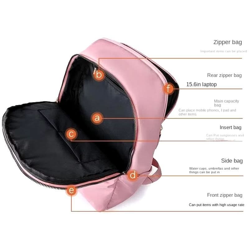b55, Nylon Waterproof Women Backpack Fashion Design Laptop Backpacks Large Capacity School Bag for Girls