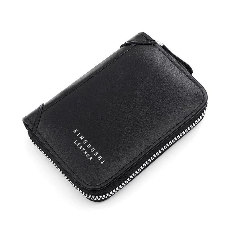Mw013, 2023 new classic retro European and American denim style splicing multi-functional multi-card pocket change zipper card holder