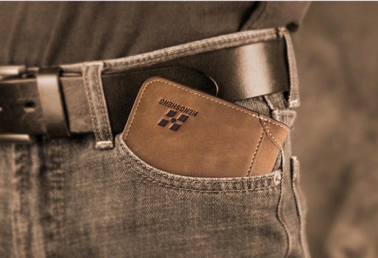 mw007 2021 New men's wallet short forsted leather wallet restro tri-fold wallet youth Korean version multi-card slot