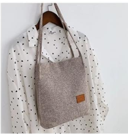 m022 Korean trend design linen bag spring colors