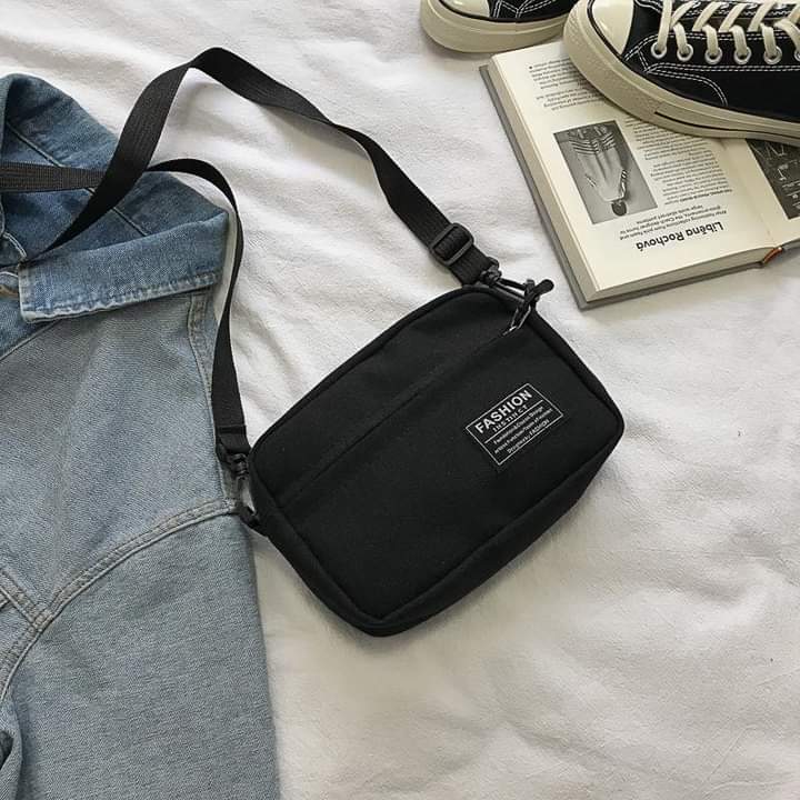 M007, Korean version of the cloth bag small bag women's bag new canvas bag men and women mini shoulder simple Messenger bag