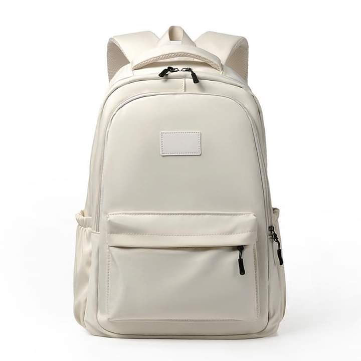 B091, tough solid color simple men's and women's backpack bag large-capacity junior high school students Korean backpack casual bag