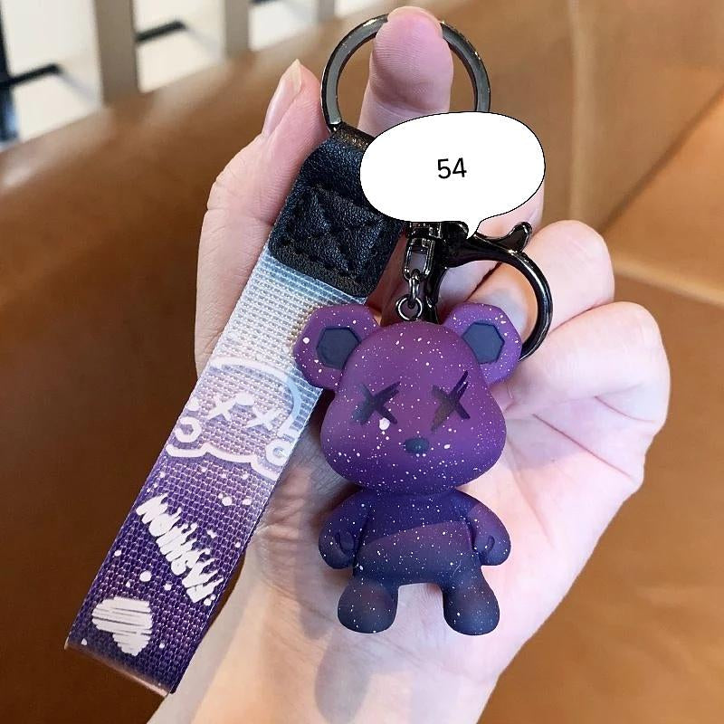 D006, Kulomi key chain cinnamon dog doll cartoon school bag pendant Melody key chain silicone pendant