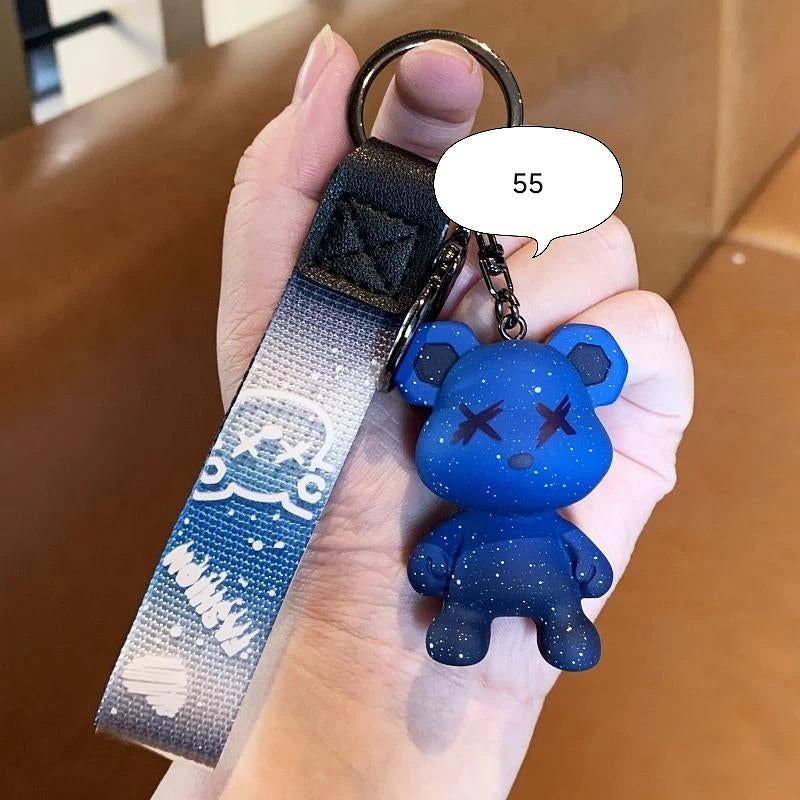 D006, Kulomi key chain cinnamon dog doll cartoon school bag pendant Melody key chain silicone pendant