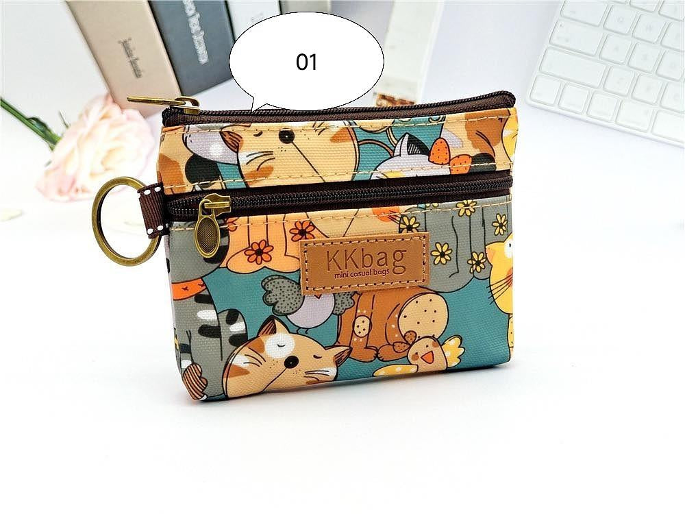 W062, 2024 New Printed Coated Cartoon Coin Purse Anti-fouling and Waterproof Lipstick Coin Storage Bag for Women
Size: 12* 10cm