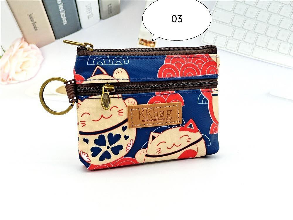 W062, 2024 New Printed Coated Cartoon Coin Purse Anti-fouling and Waterproof Lipstick Coin Storage Bag for Women
Size: 12* 10cm