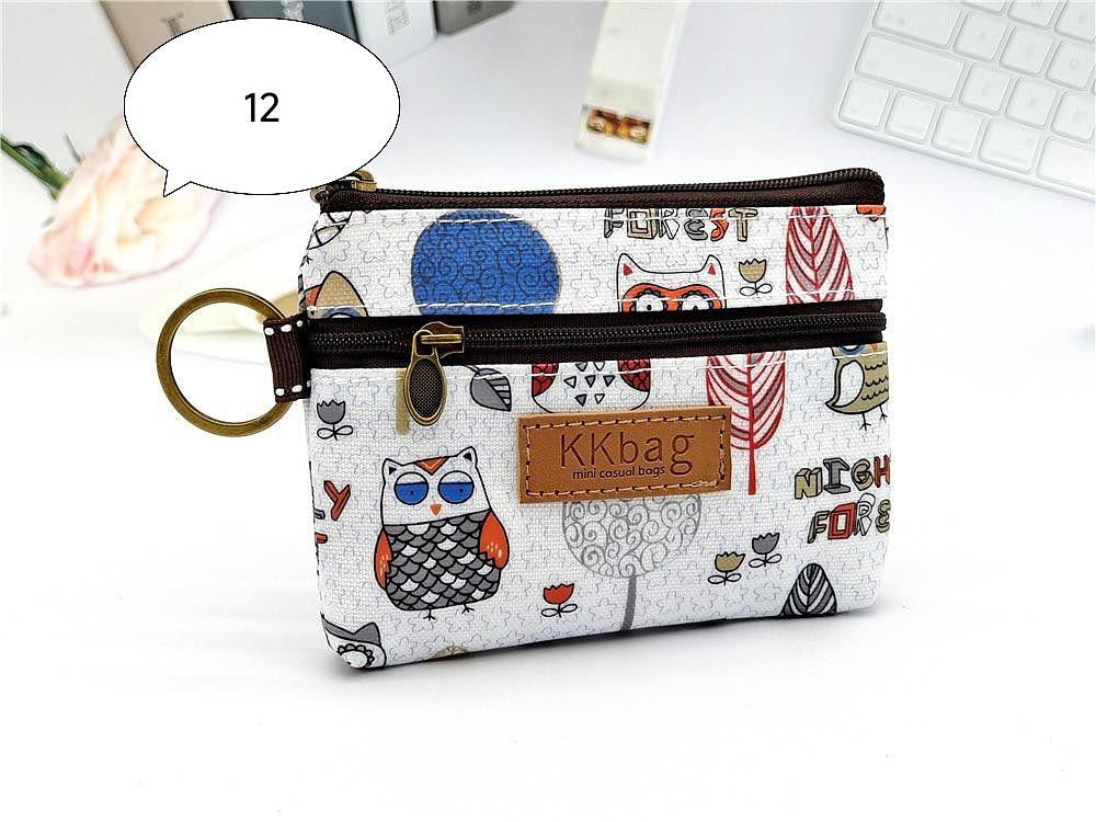 W062, 2024 New Printed Coated Cartoon Coin Purse Anti-fouling and Waterproof Lipstick Coin Storage Bag for Women
Size: 12* 10cm