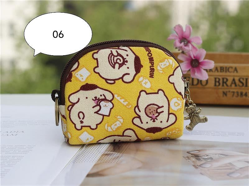 W073, New Japanese style Kaka tribal print key ring coin bag