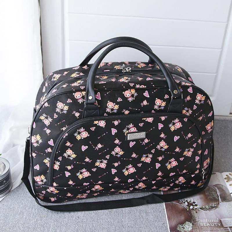 C083, PU leather hand travel bag large capacity travel bag men's and women's luggage bag short-distance travel bag