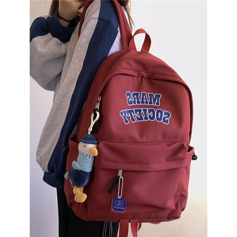 b034, Preferred backpack Student bag, casual, large capacity, Japanese and South Korean style