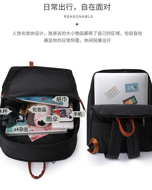 B093， Backpack 2023 new fashion trend student computer bag female 14-inch female business large-capacity schoolbag backpack
