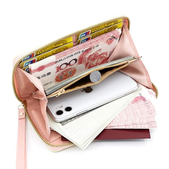 Wl063, 2023 New Cute Long Cartoon Wallet Students Dedicated Large-capacity Multi-Card Zipper Mobile Phone Bag Clutch