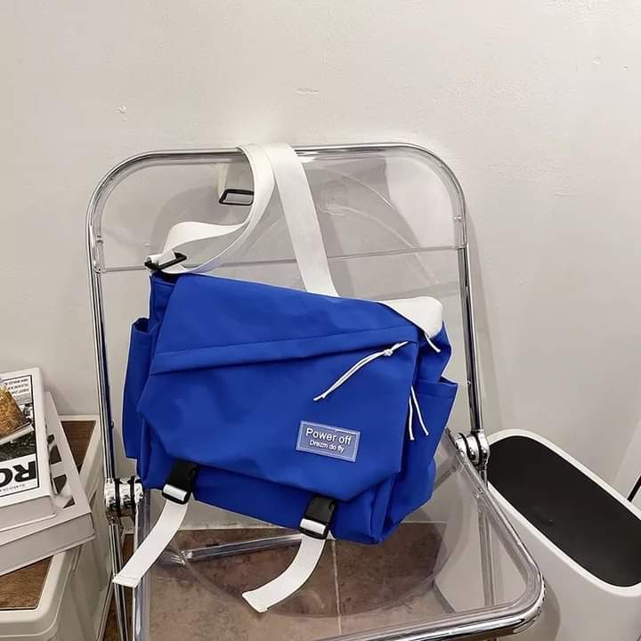 m093, shoulder bag, large capacity, a lot of things, blue, South Korean style