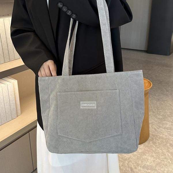 C070, Large capacity tote bag for women 2023 new fashion corduroy shoulder bag ins forest armpit bag handbag
