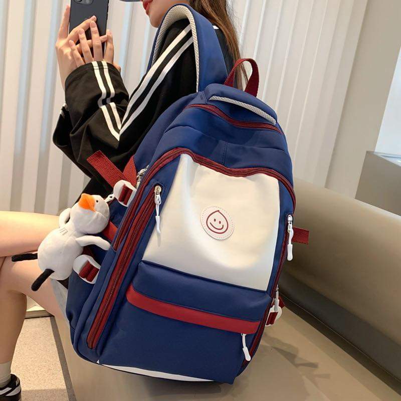 B062, Backpack 2023 fashionable student schoolbag Japanese style ins simple Korean version junior high school student backpack