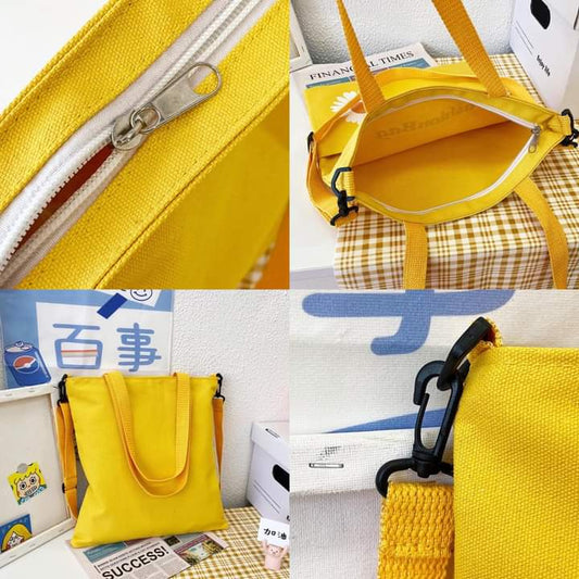 M002, Large-capacity crossbody bag Japanese and Korean printed women's bag canvas bag new student shoulder canvas bag