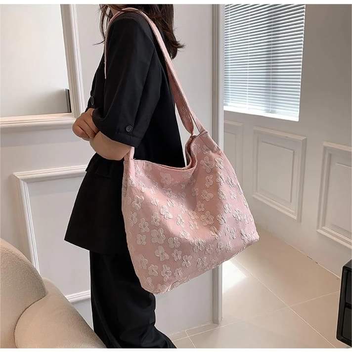 c048, South Korean style shoulder bag, armband for women, can hold a lot of things, 5 colors, flowers