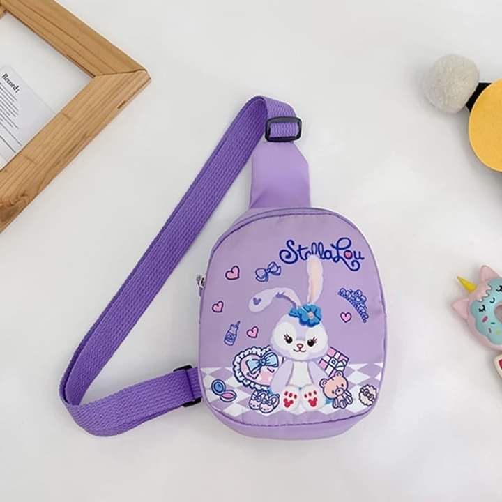 m018, Chest bag, fashionable shoulder bag for boys and girls, cross-body, cute cartoon pattern