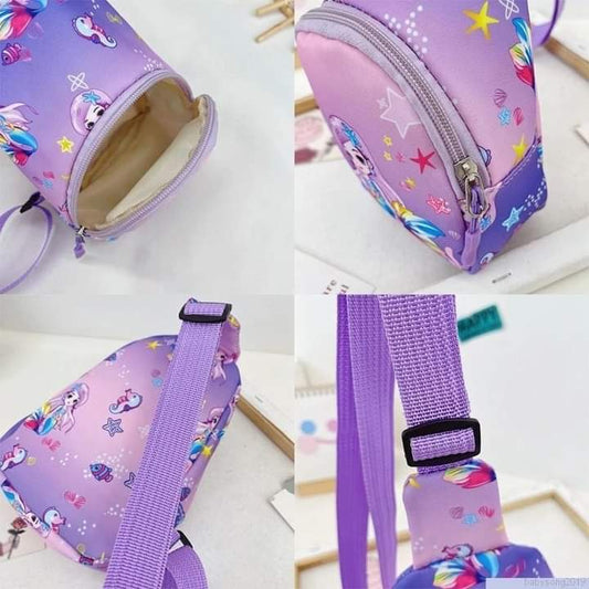 m018, Chest bag, fashionable shoulder bag for boys and girls, cross-body, cute cartoon pattern