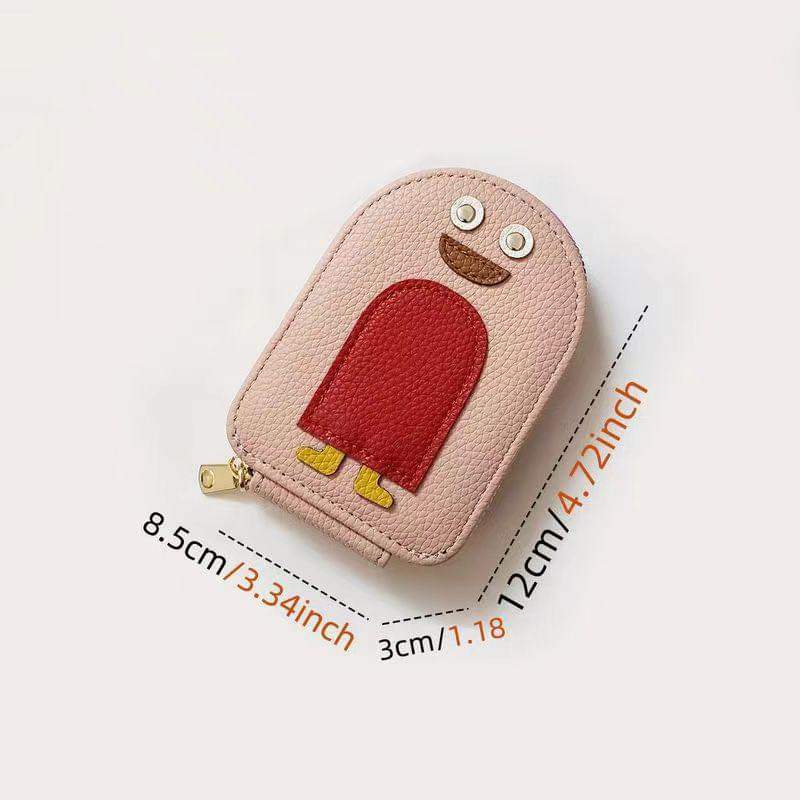 W065, New Cartoon Penguin Small Cute Organ Card Bag Multiple Card Slots Document Bag Large Capacity Card Storage Bag