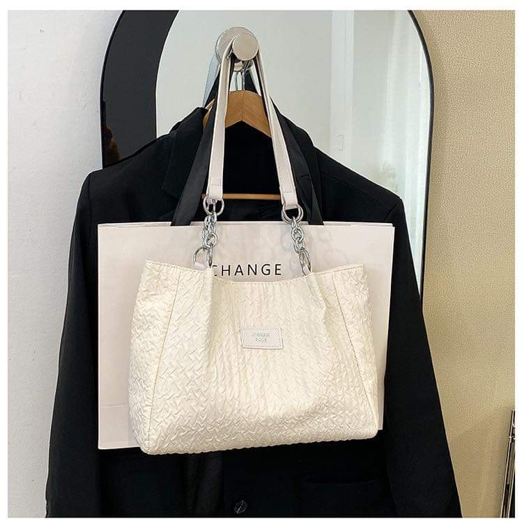 C088, Large-capacity bag for women 2023 new fashion trend shoulder bag college student commuting tote bag women's bag