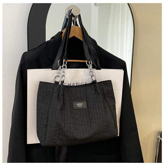 C088, Large-capacity bag for women 2023 new fashion trend shoulder bag college student commuting tote bag women's bag