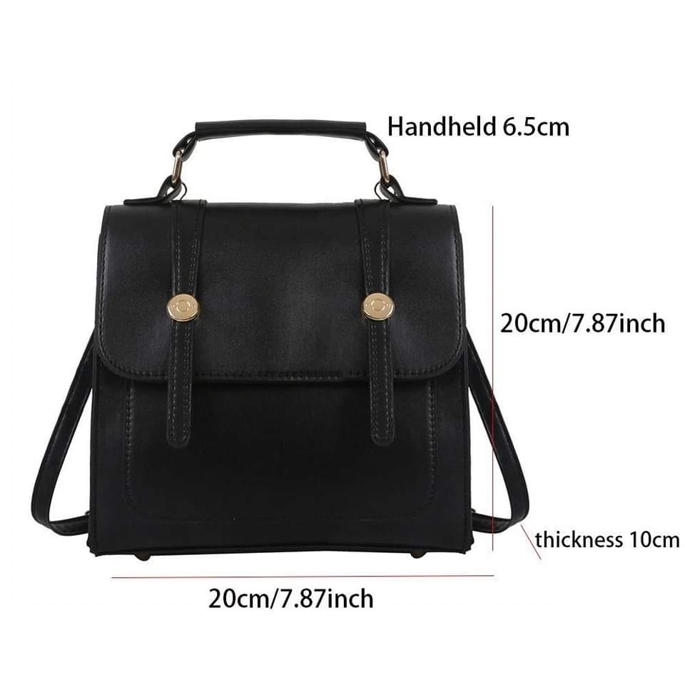 a002,Preferred female double shoulder bag college wind 2023 new fashion casual PU leather bag