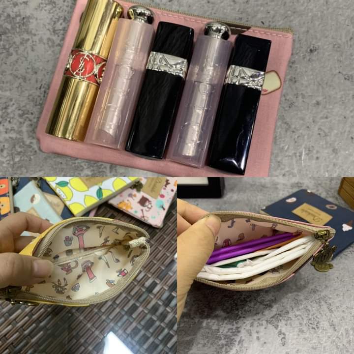 W064, Korean small fresh coin purse for women mini cute creative card holder lipstick bag