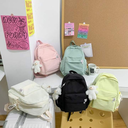 B080, 2023 New Backpack Casual Fashion Backpack Japanese Korean Version Female College High School Student Junior High School Student Large Capacity