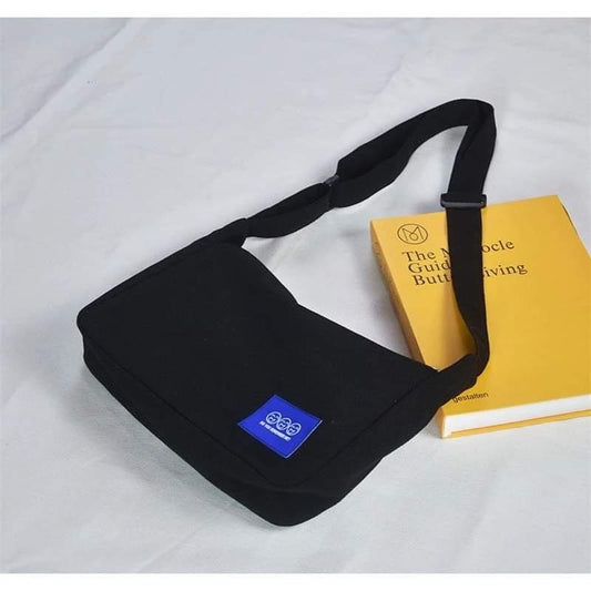 m026, canvas bag with zipper, can hold a lot of things, simple Korean style, for male