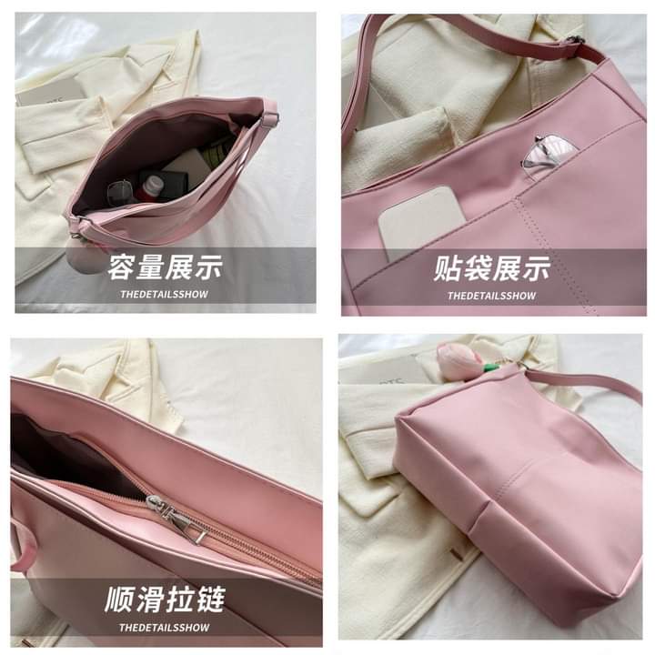 A044, Large capacity bag 2024 new fashion shoulder messenger bag simple this year popular personality bucket bag