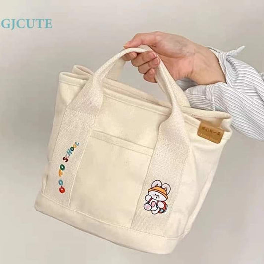 c057, handbag, shopping bag, canvas, plain color for women