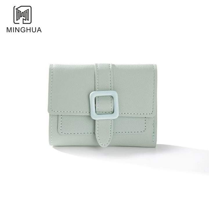 W083, New style women's wallet short solid color card holder spring women's high-end