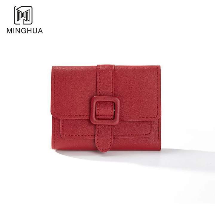 W083, New style women's wallet short solid color card holder spring women's high-end