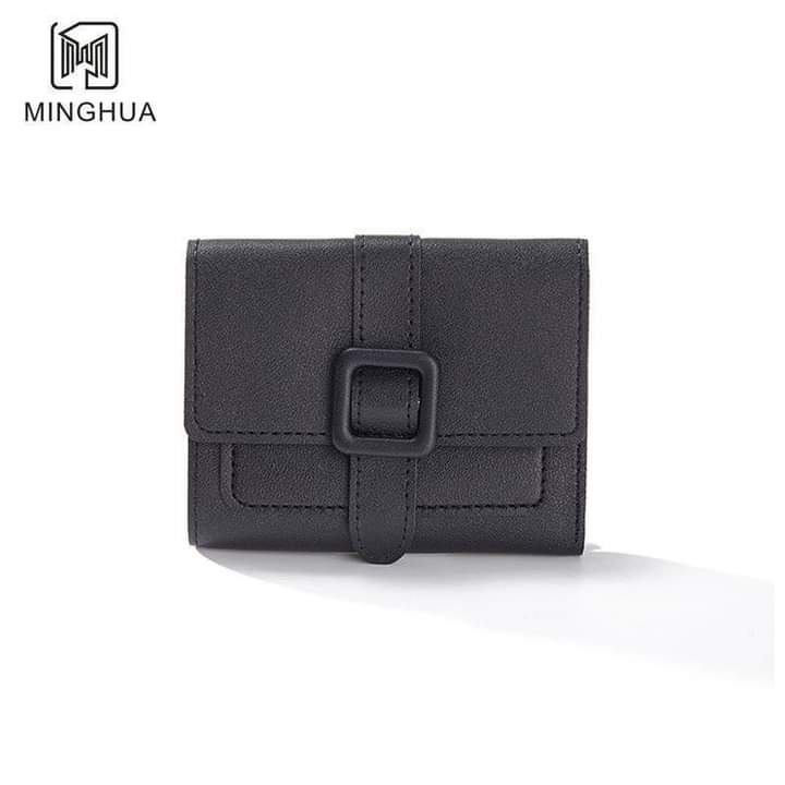 W083, New style women's wallet short solid color card holder spring women's high-end