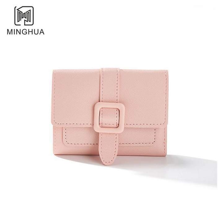 W083, New style women's wallet short solid color card holder spring women's high-end