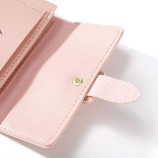 W083, New style women's wallet short solid color card holder spring women's high-end