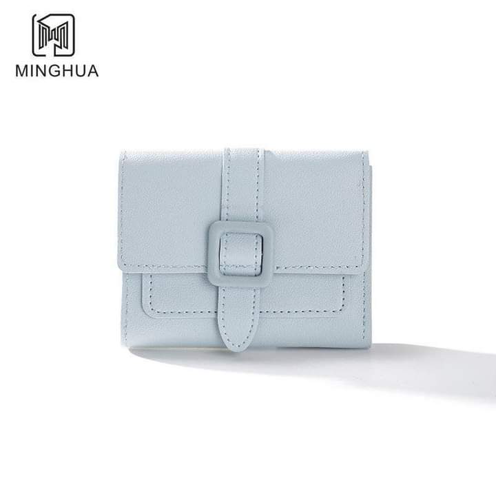 W083, New style women's wallet short solid color card holder spring women's high-end