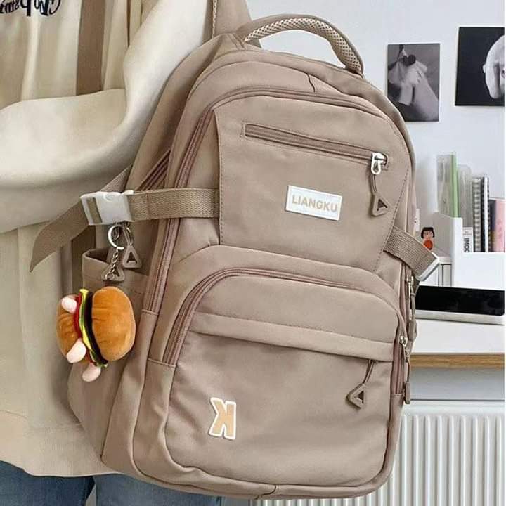 B019, Large capacity schoolbag for girls Korean version all-match high school students college students net celebrity backpack forest style trend brand junior high school students