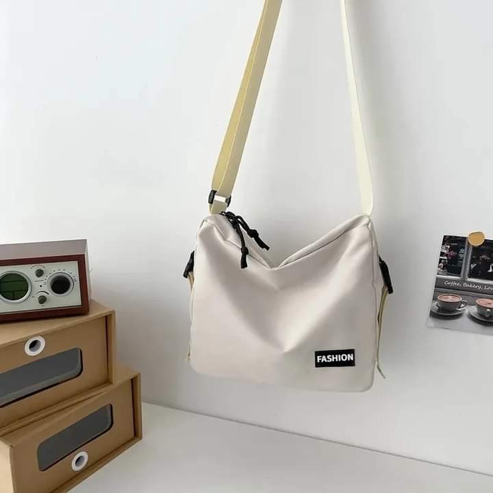 m048, Shoulder bag, canvas, plain color, Japanese style, for men