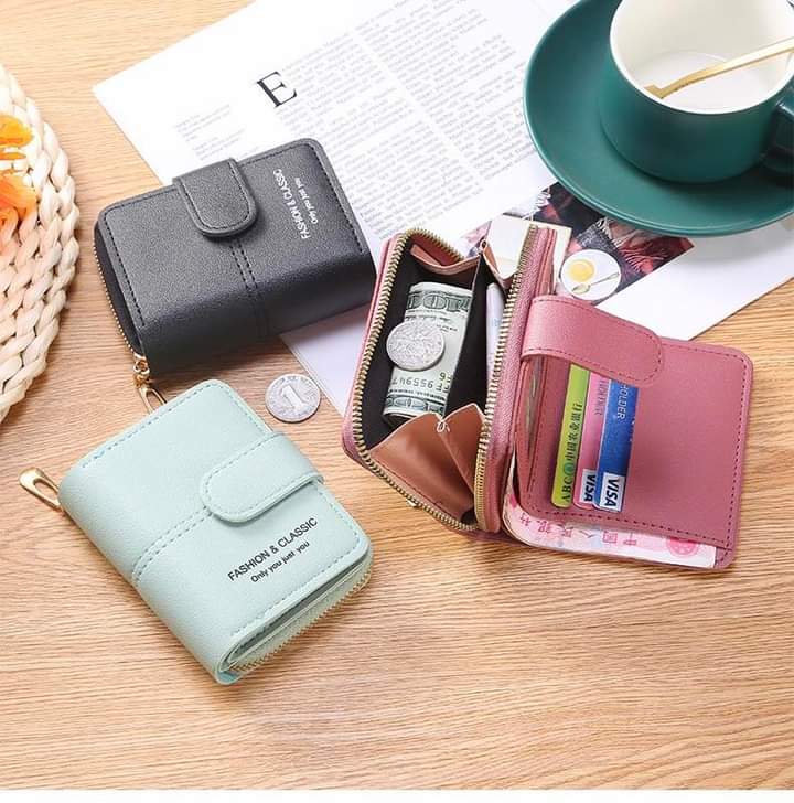 W026 Purse Ladies 2022 Korean Version Short Korean Version Mini Small Wallet Ladies Zipper Cute Coin Purse Wallet