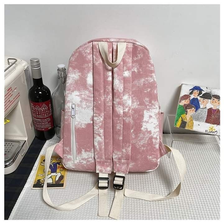 B007, Korea style,matte, simple,retro,tie-dye,ins- canvas bag