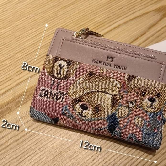 w034, Women's wallet short wallet,genuine,good quality, fashion wallet bag